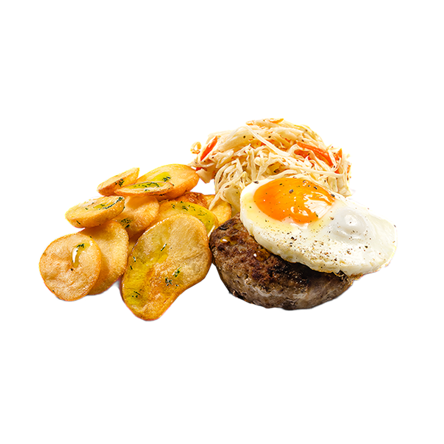 Бифштекс с яйцом