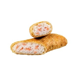 Кулебяка с лососем и рисом